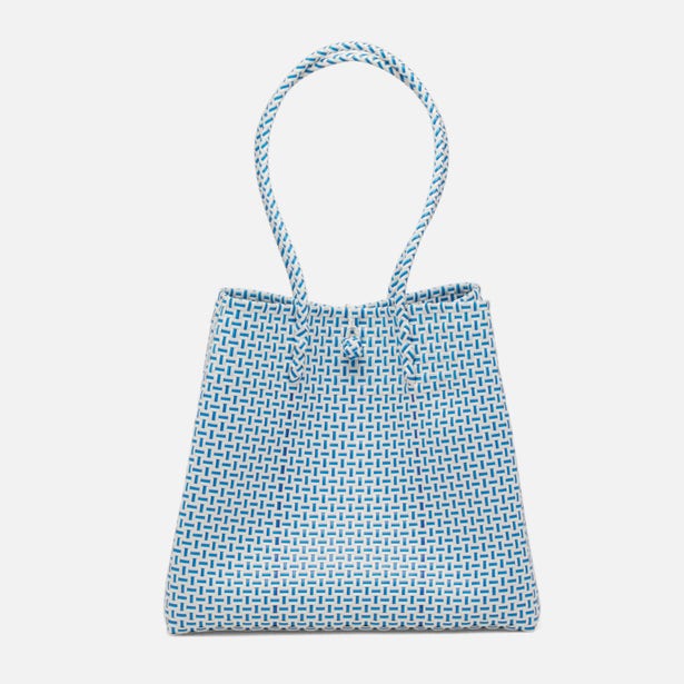 Blue/White Shopper Bag