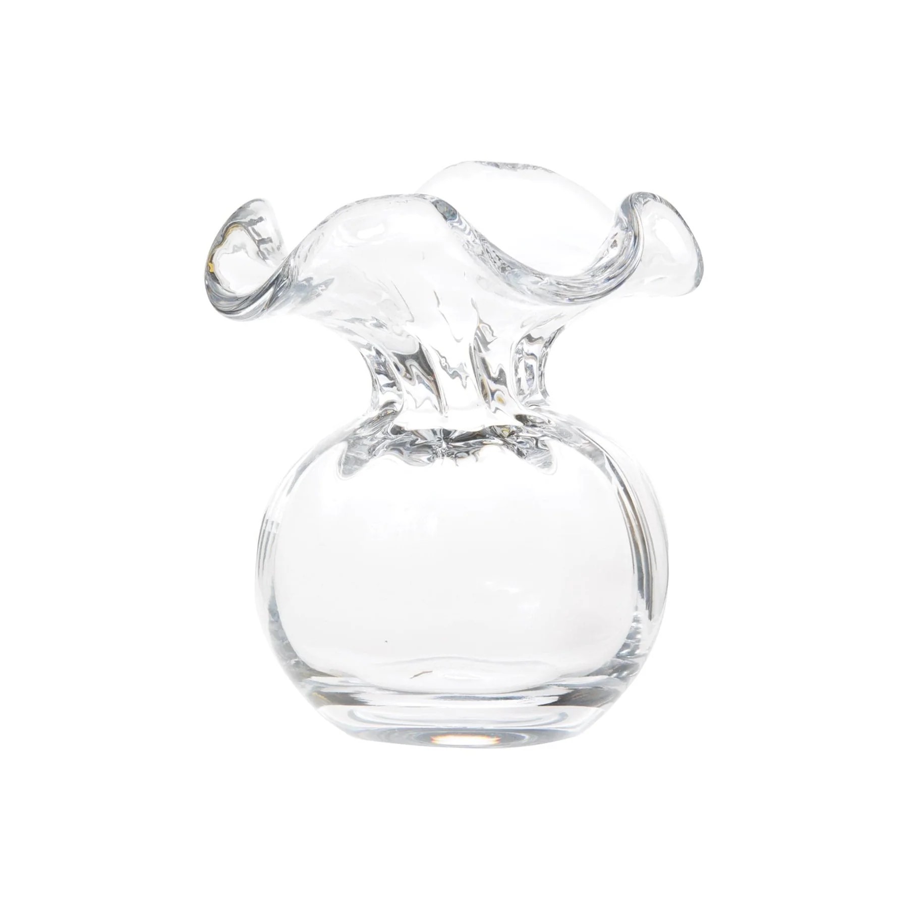 Clear Hibiscus Bud Vase