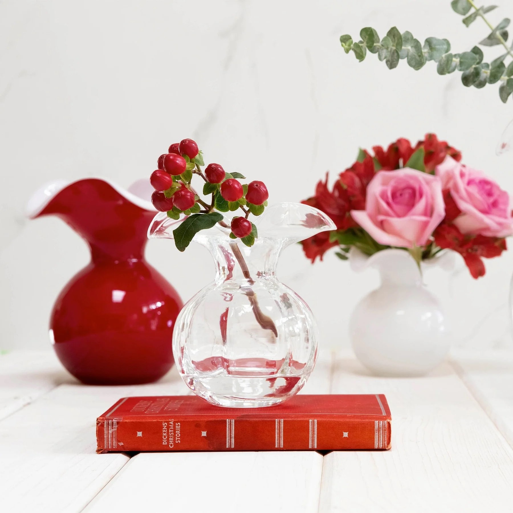 Clear Hibiscus Bud Vase - Image 3