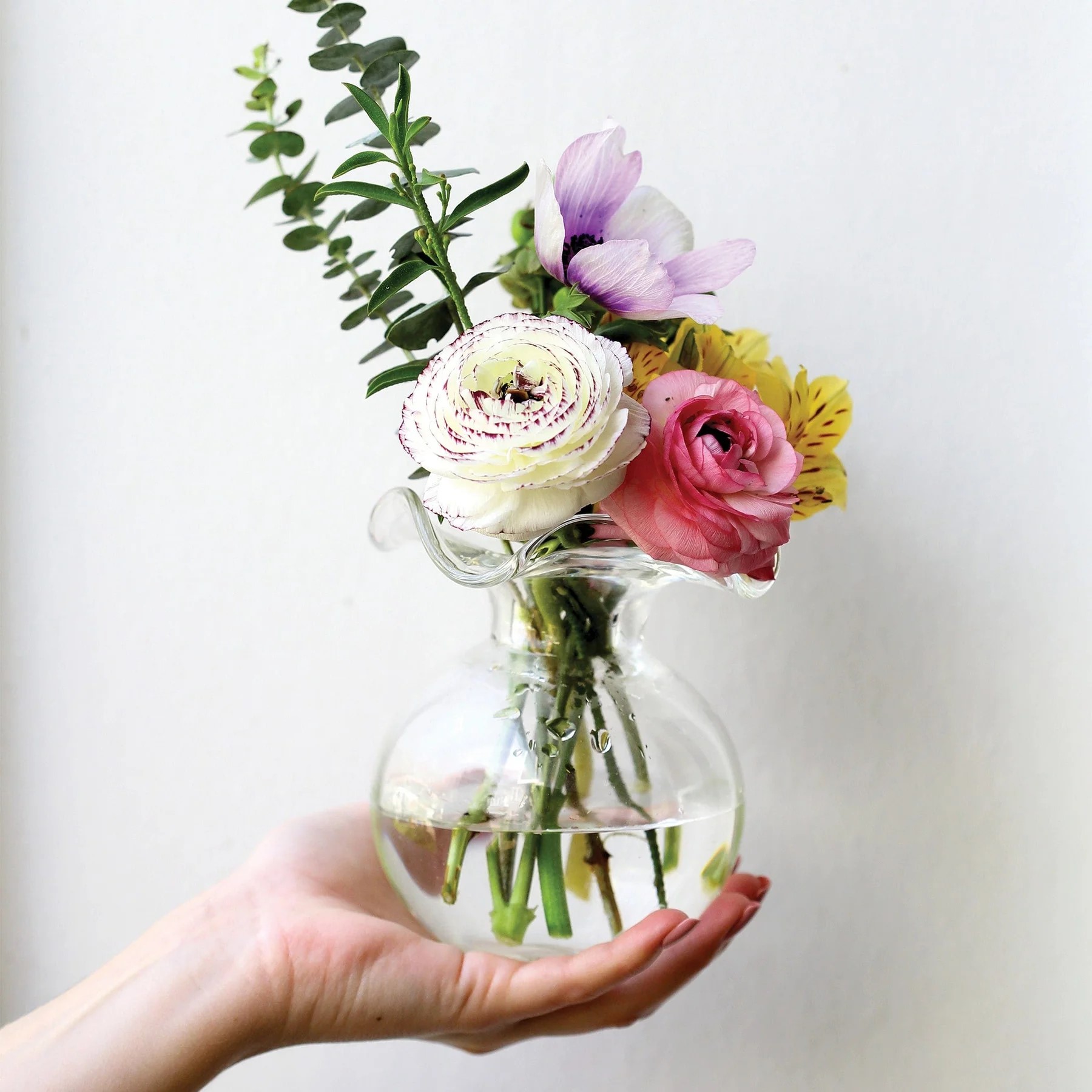 Clear Hibiscus Bud Vase - Image 4