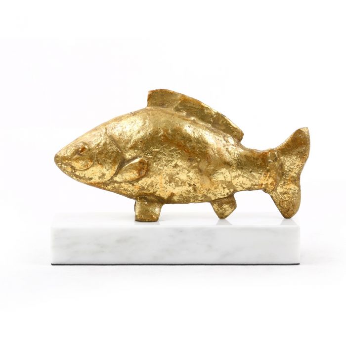 Gold Leaf Fish Statue