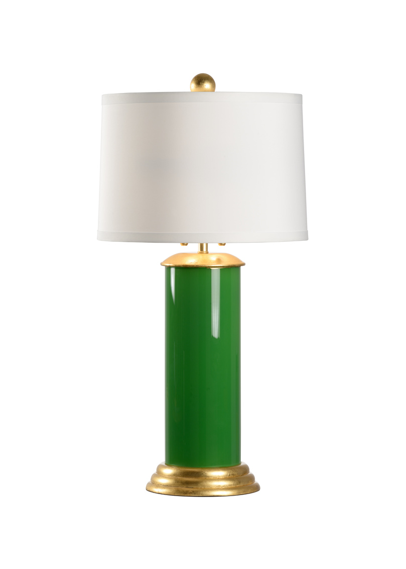 Green Cylindrical Lamp