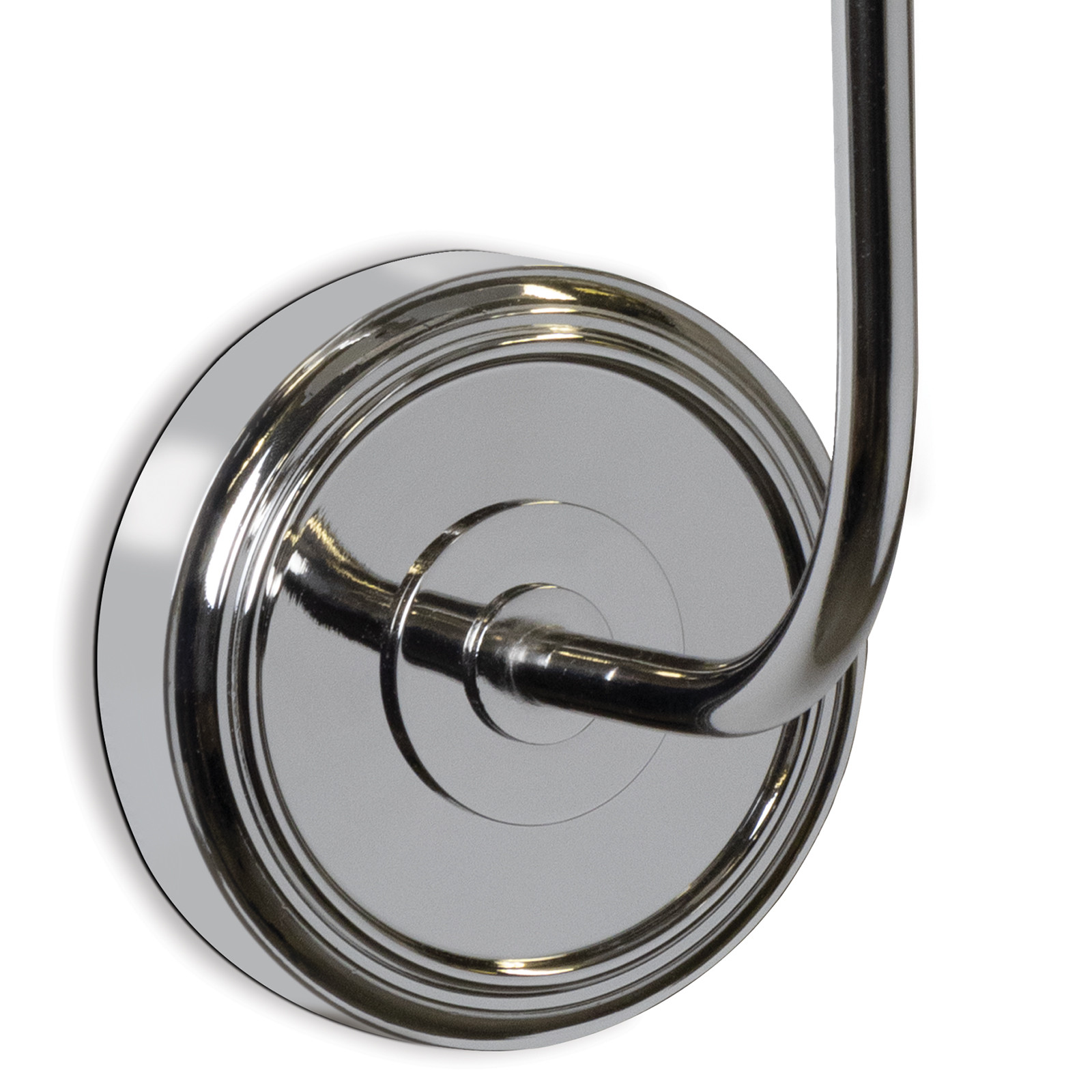 Scalloped Polished Nickel Sconce Pair - Image 2