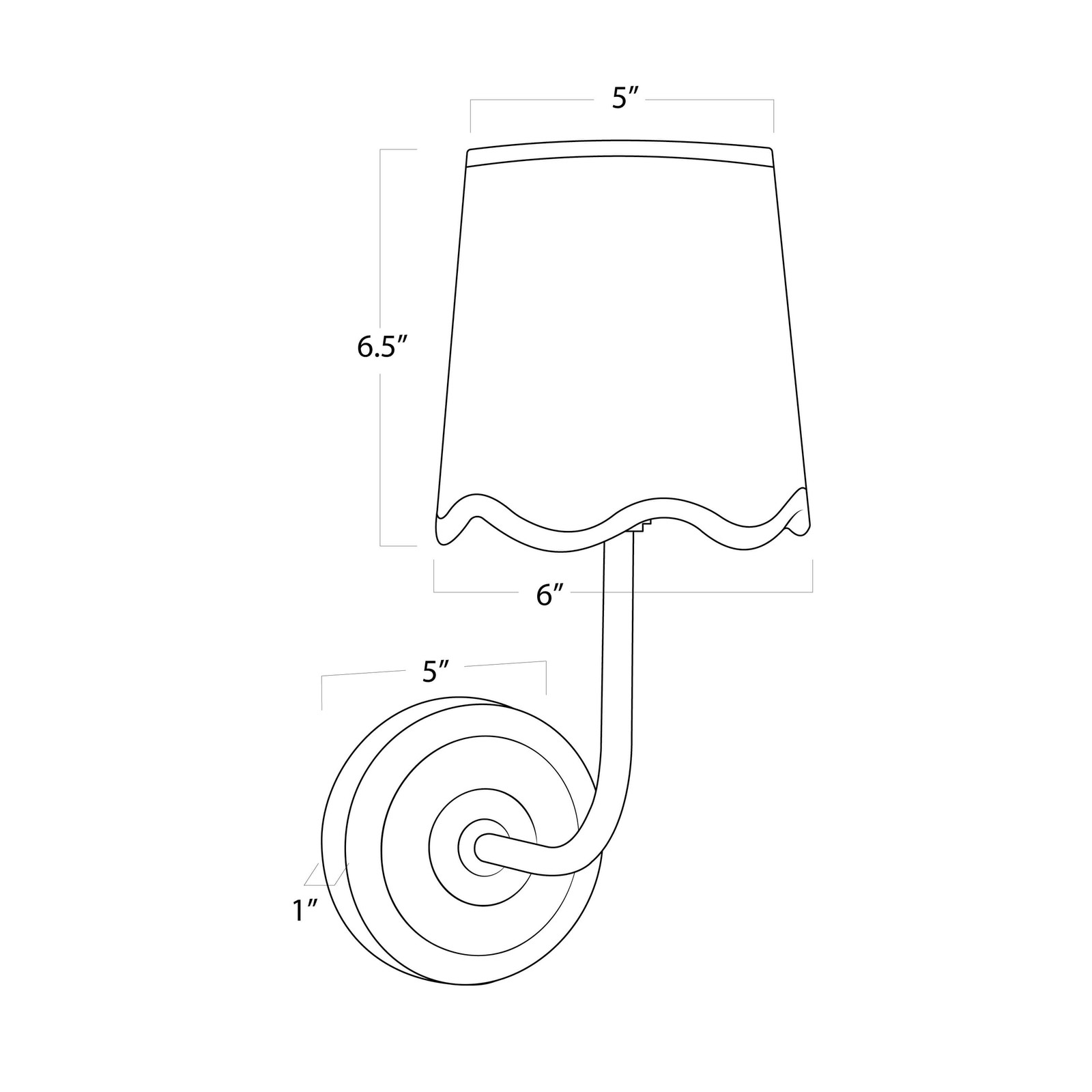 Scalloped Polished Nickel Sconce Pair - Image 4