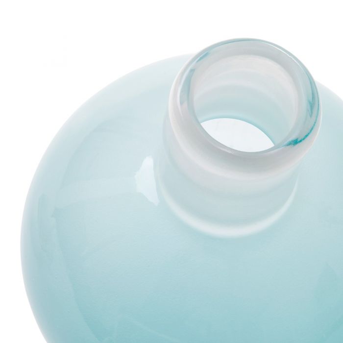 Seafoam Hand-Blown Glass Vase- Large - Image 2