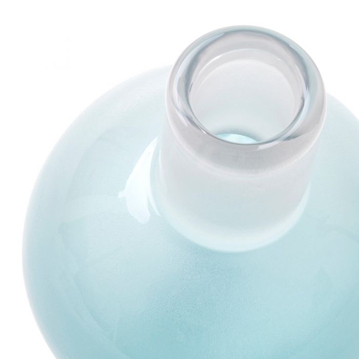 Seafoam Hand-Blown Glass Vase- Small - Image 2