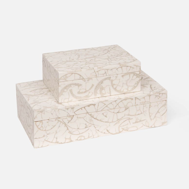 Shell Fossil Boxes- Set of 2 - Image 2