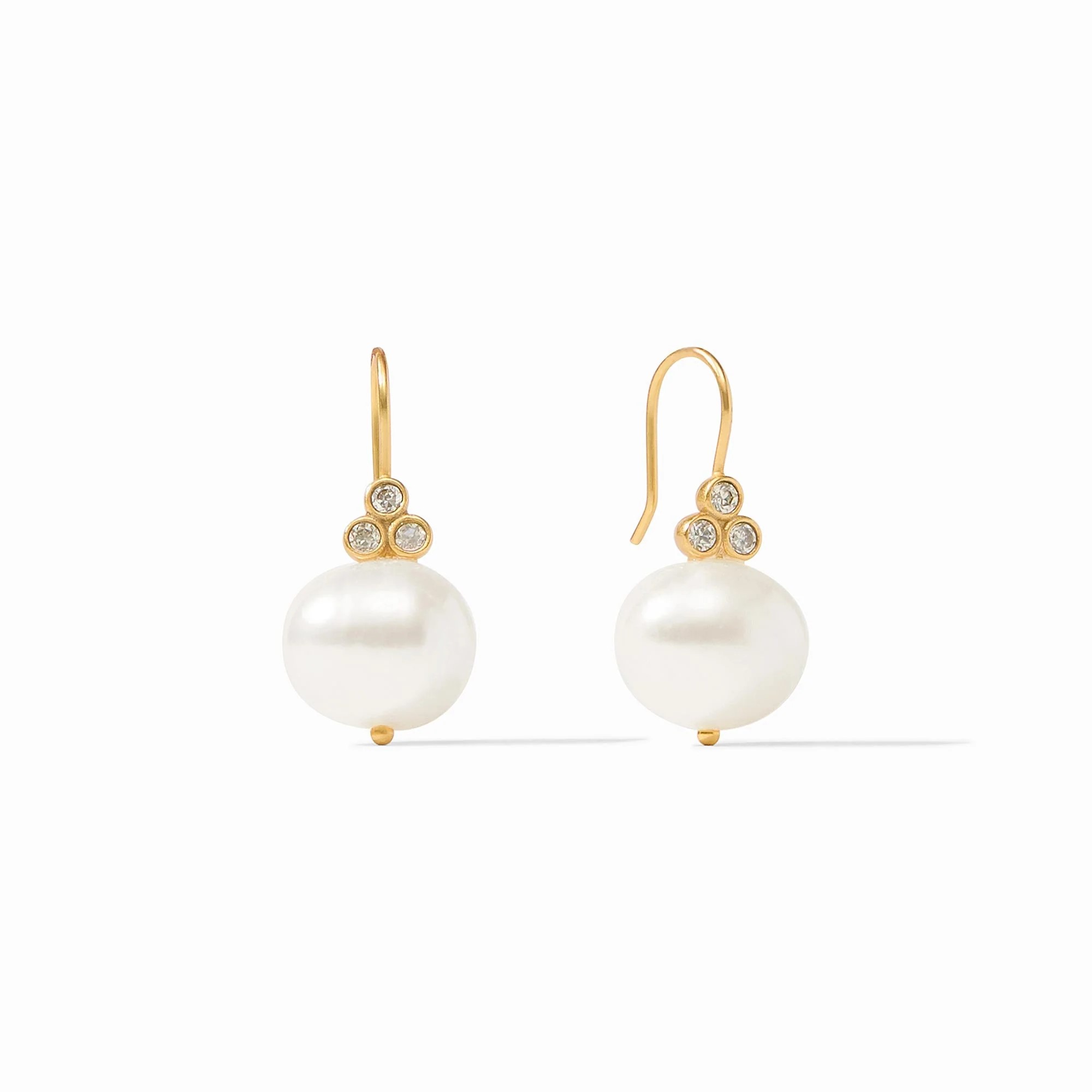 Tudor Pearl Earring-Pearl-OS