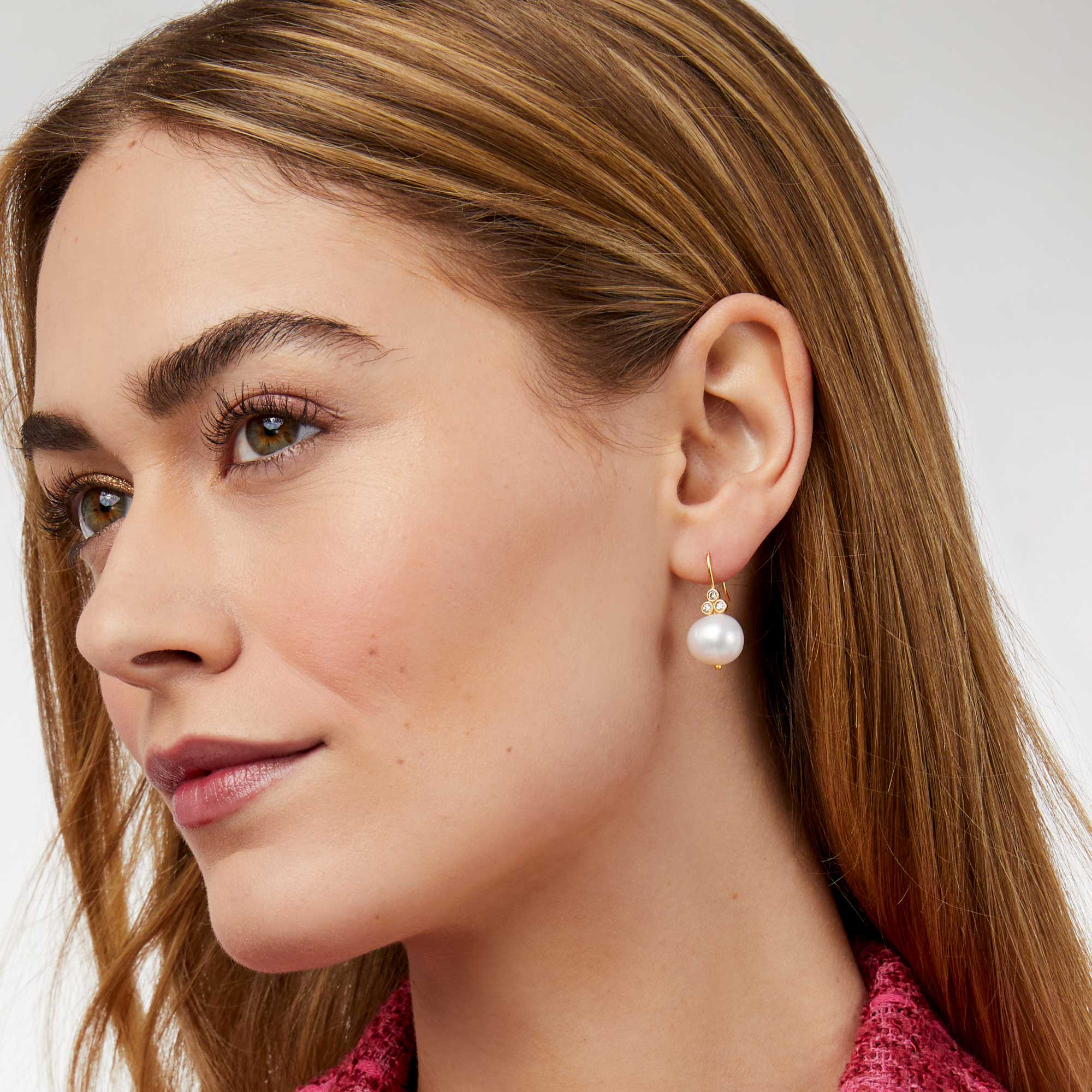 Tudor Pearl Earring-Pearl-OS - Image 2