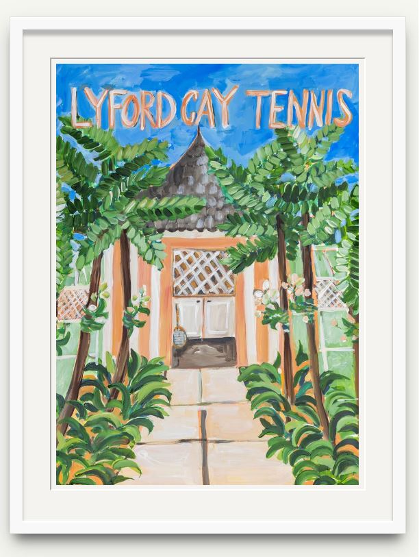 Lyford Cay Tennis Print