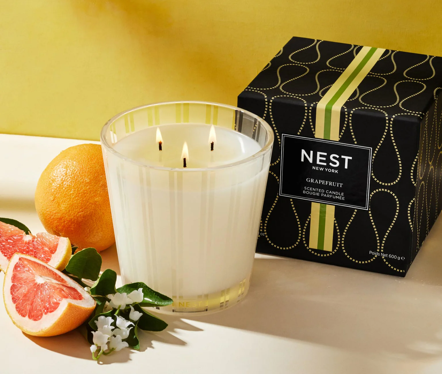 3 Wick Candle - Grapefruit - 21.1 oz - Image 4
