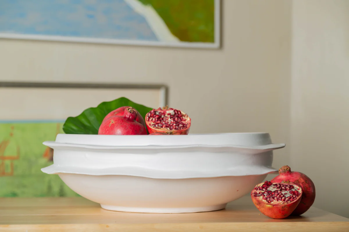 Matte White Spiral Bowl - Image 2