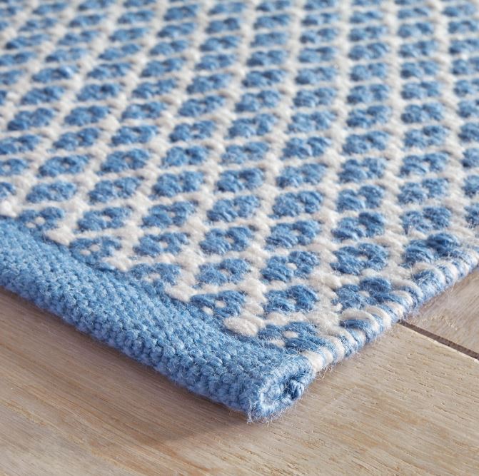 Mainsail Handwoven Indoor/Outdoor Rug- French Blue - Image 2