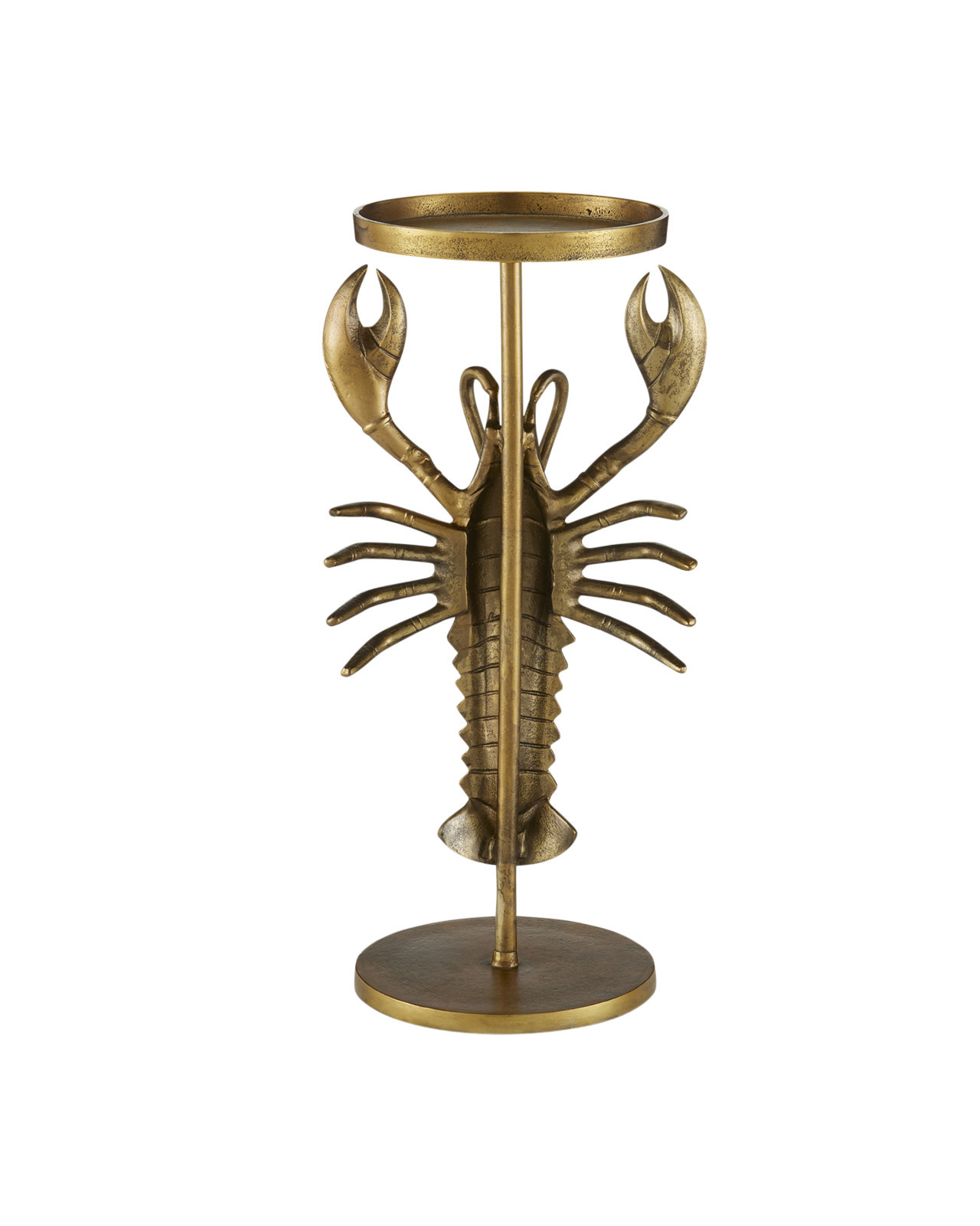 Brass Lobster Drinks Table - Image 3