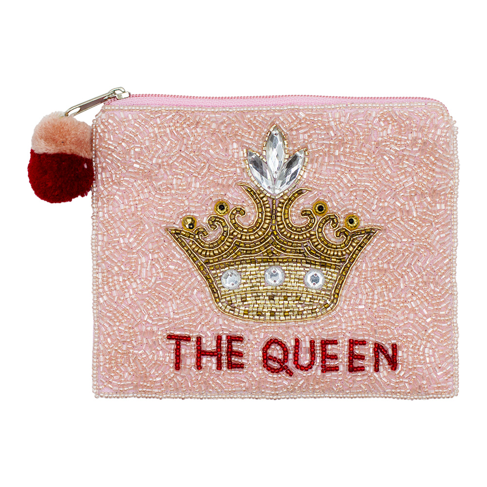 The Queen Beaded Coin Purse