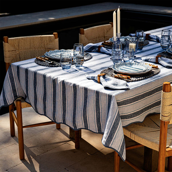 Cabana Stripe 60" x 120" Tablecloth - Image 2