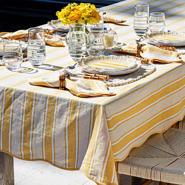 Cabana Stripe 60" x 120" Tablecloth - Image 5