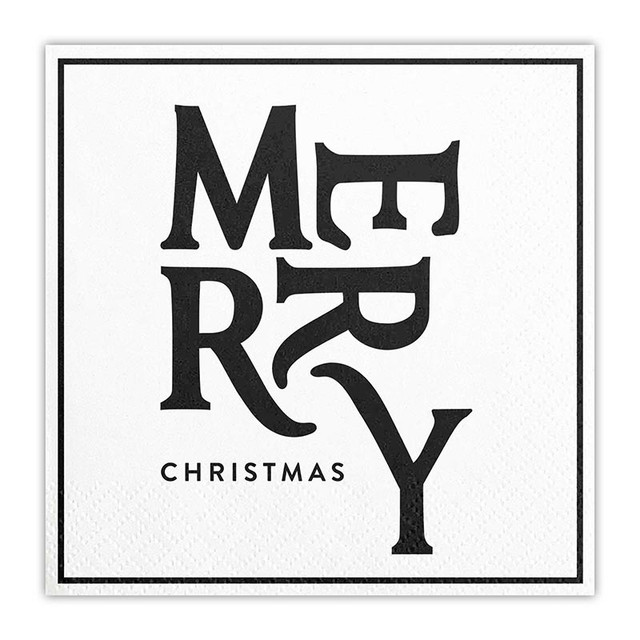 Ceramic Tray + Napkins-Merry Christmas - Image 3