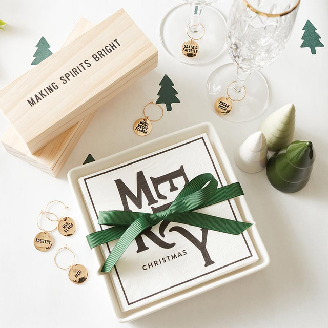 Ceramic Tray + Napkins-Merry Christmas - Image 4