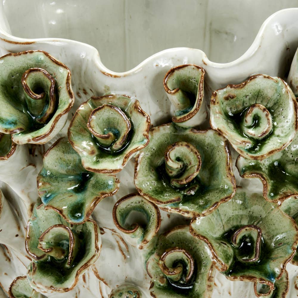 Handmade Ceramic Vase Floral-Inspired Nature Motif - Image 2