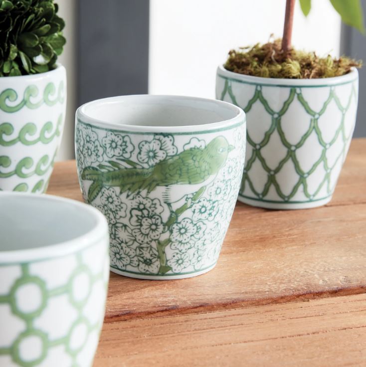 Green Imperial Mini Flower Pot-Asst - Image 2
