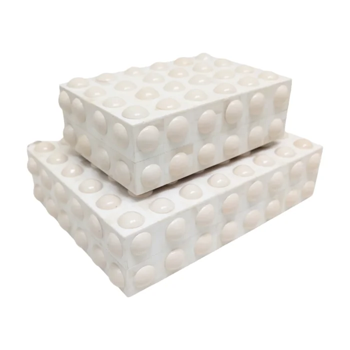 White Button Box - Summerfields Fine Furnishings