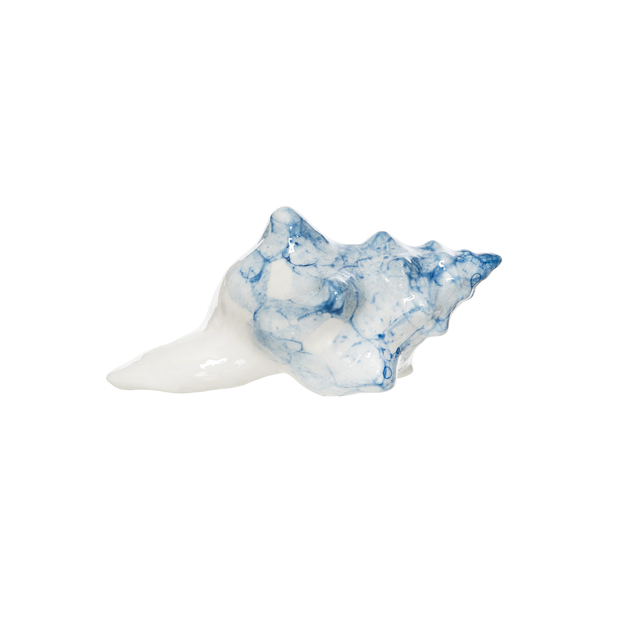 Blue Conch Shell Figure