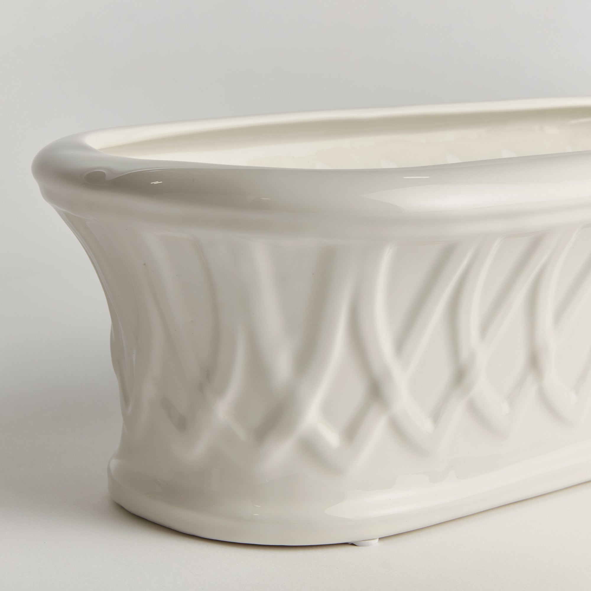 Hillingdon Oblong Cachepot White - Image 2