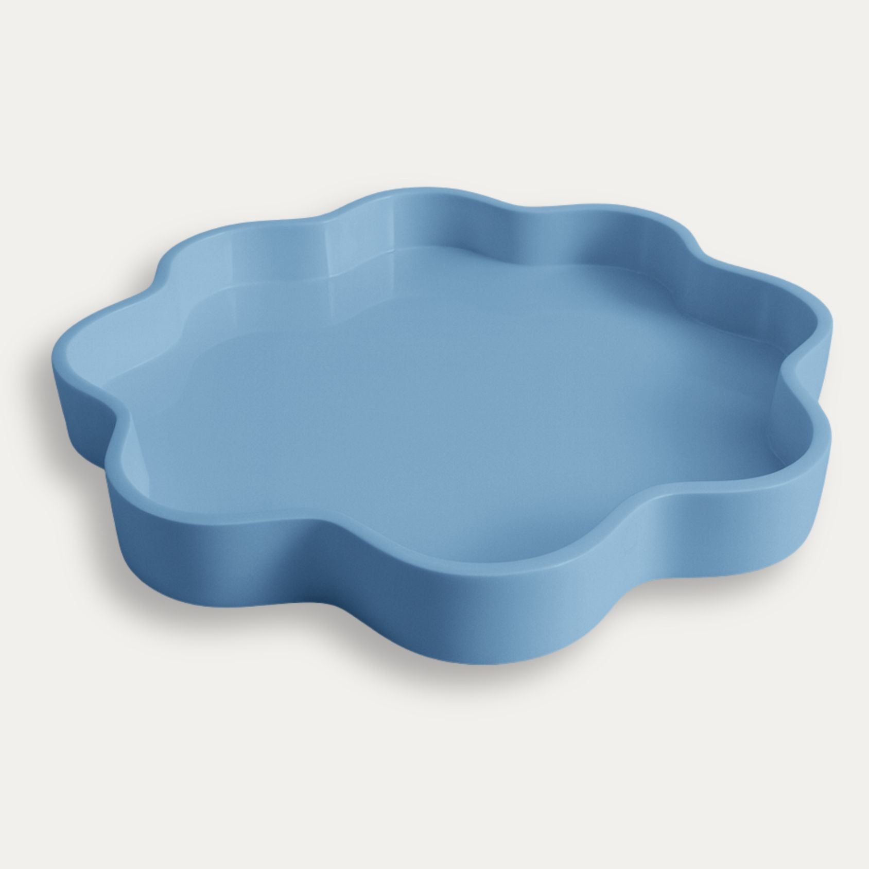 Cornflower Blue Bloom Tray- Large