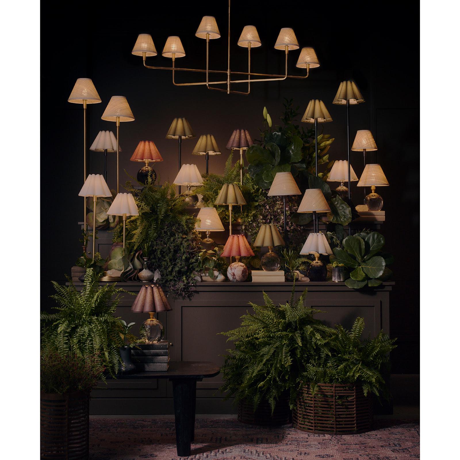 Giorgio Crystal Mini Lamp Linen - Image 2