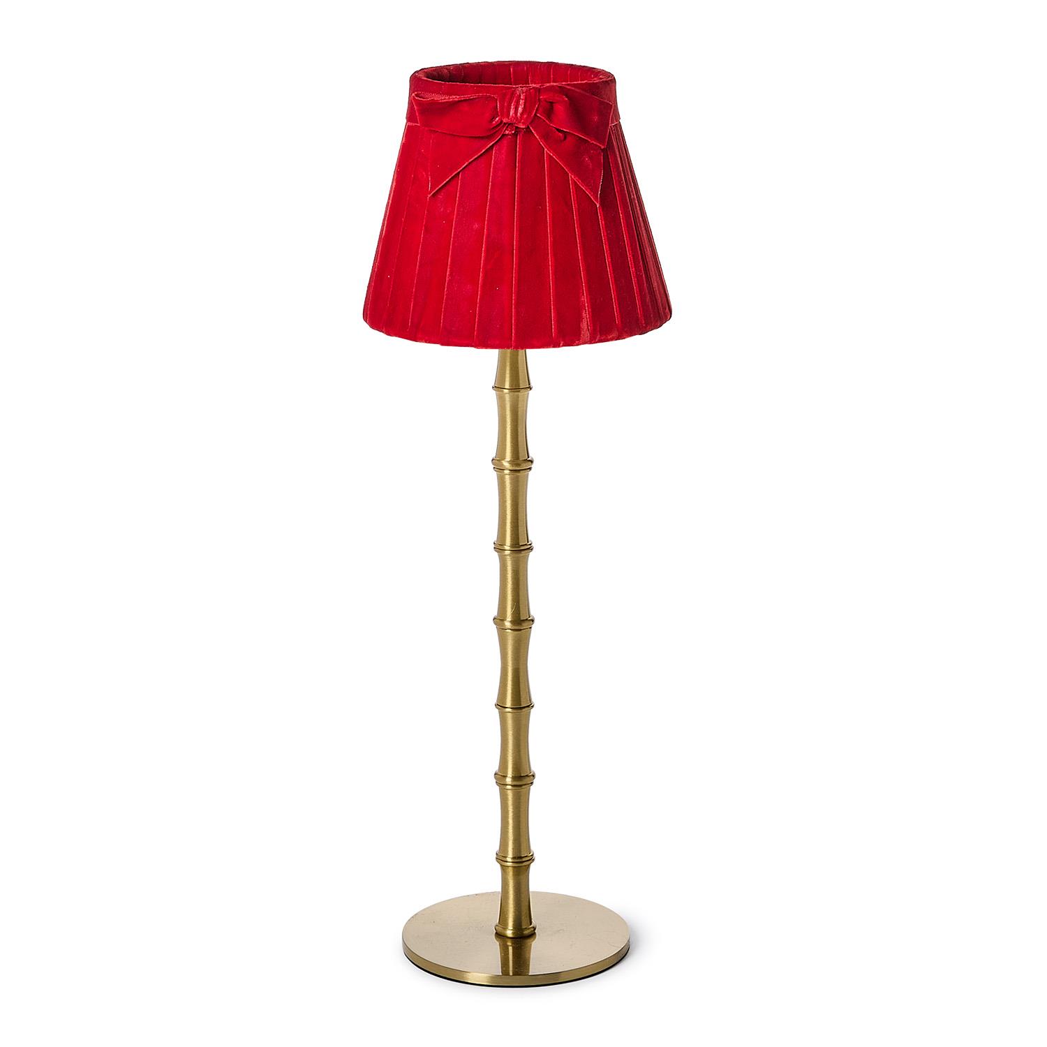 Pleated Bow Velvet Lampshade Cover - Image 3