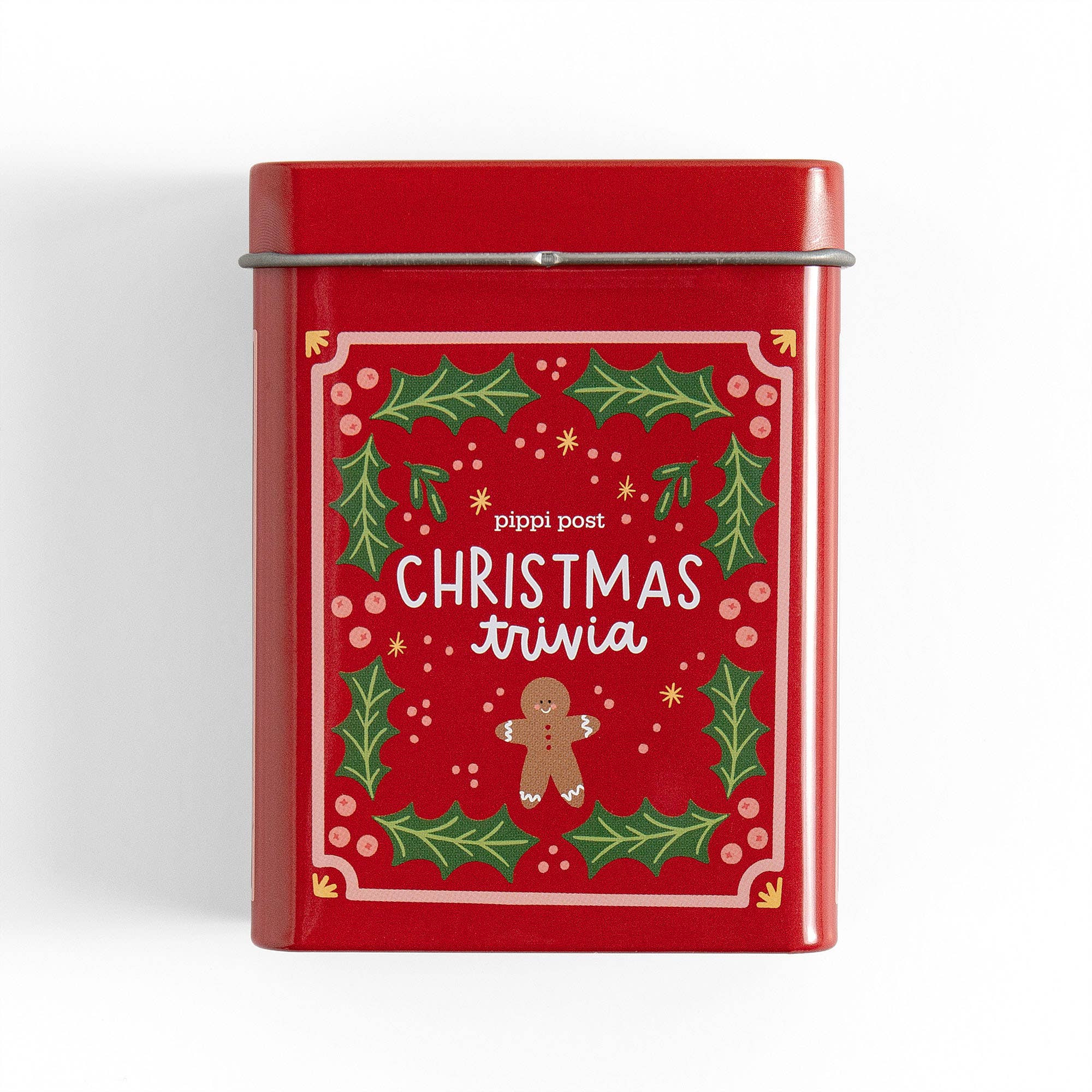 Christmas Trivia Game - Deck of Cards + Storage Tin
