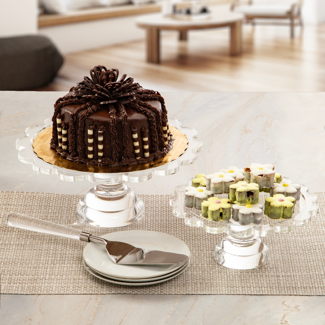 Coco Clear Acrylic Pedestal Server LG - Image 2