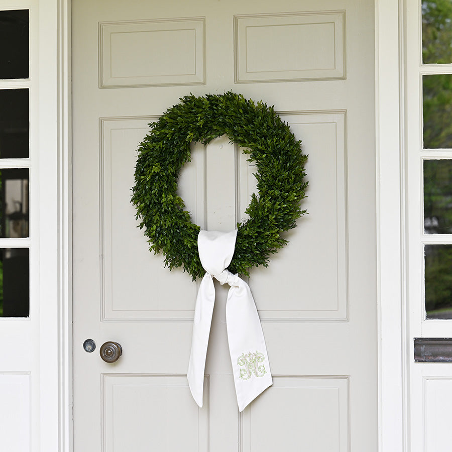 Round Boxwood Wreath-24" - Image 2
