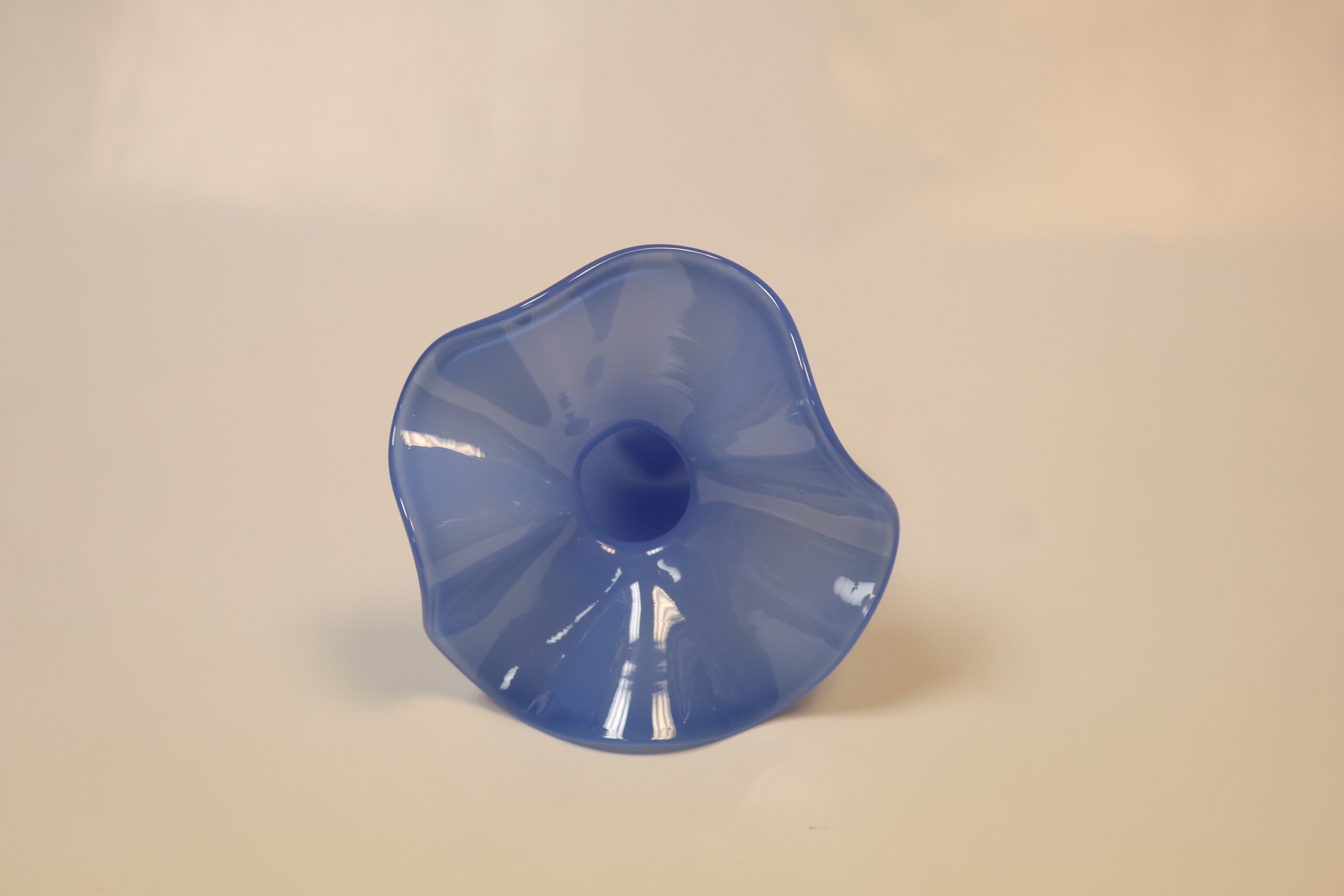 Medium Ruffle Bud Vase- Medium Blue - Image 3