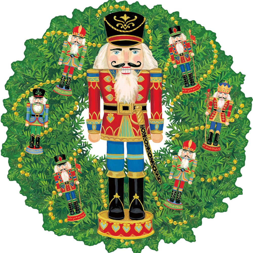 Nutcracker Wreath Die Cut Placemats-Set of 4