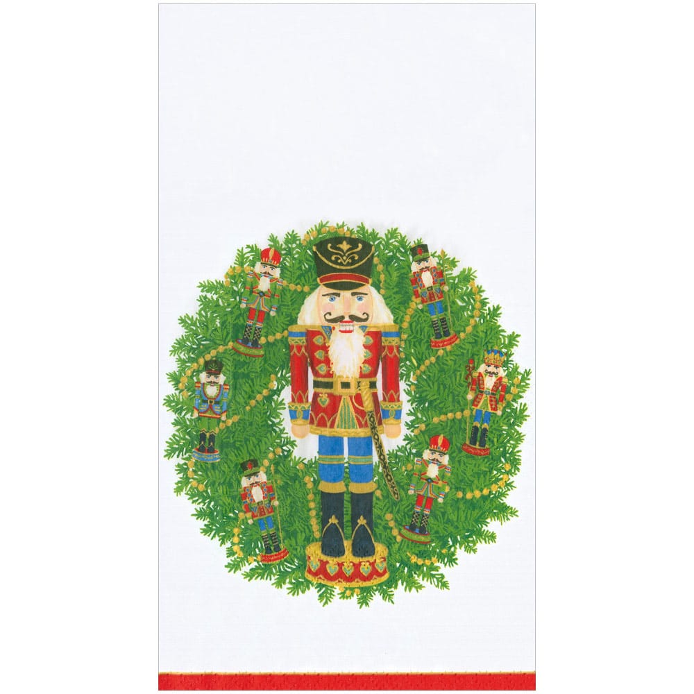 Nutcracker Wreath Guest Towel