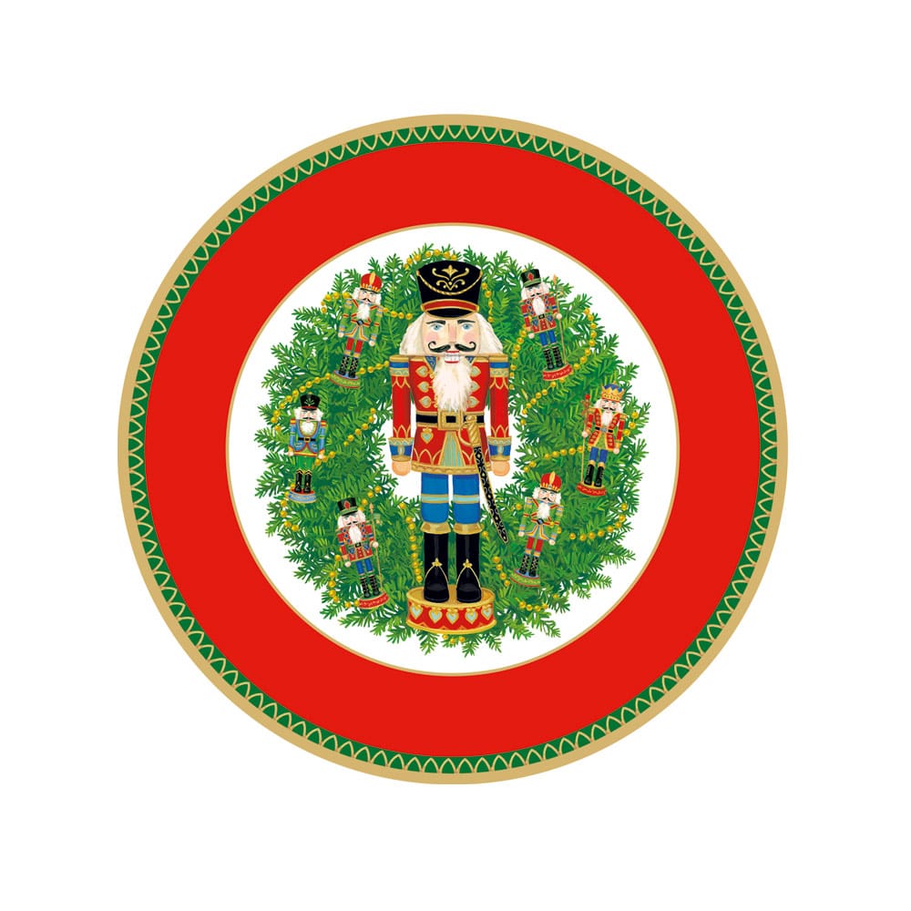 Nutcracker Wreath Salad/Dessert Plates