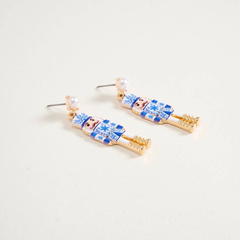 Blue Nutcracker Earrings - Image 2
