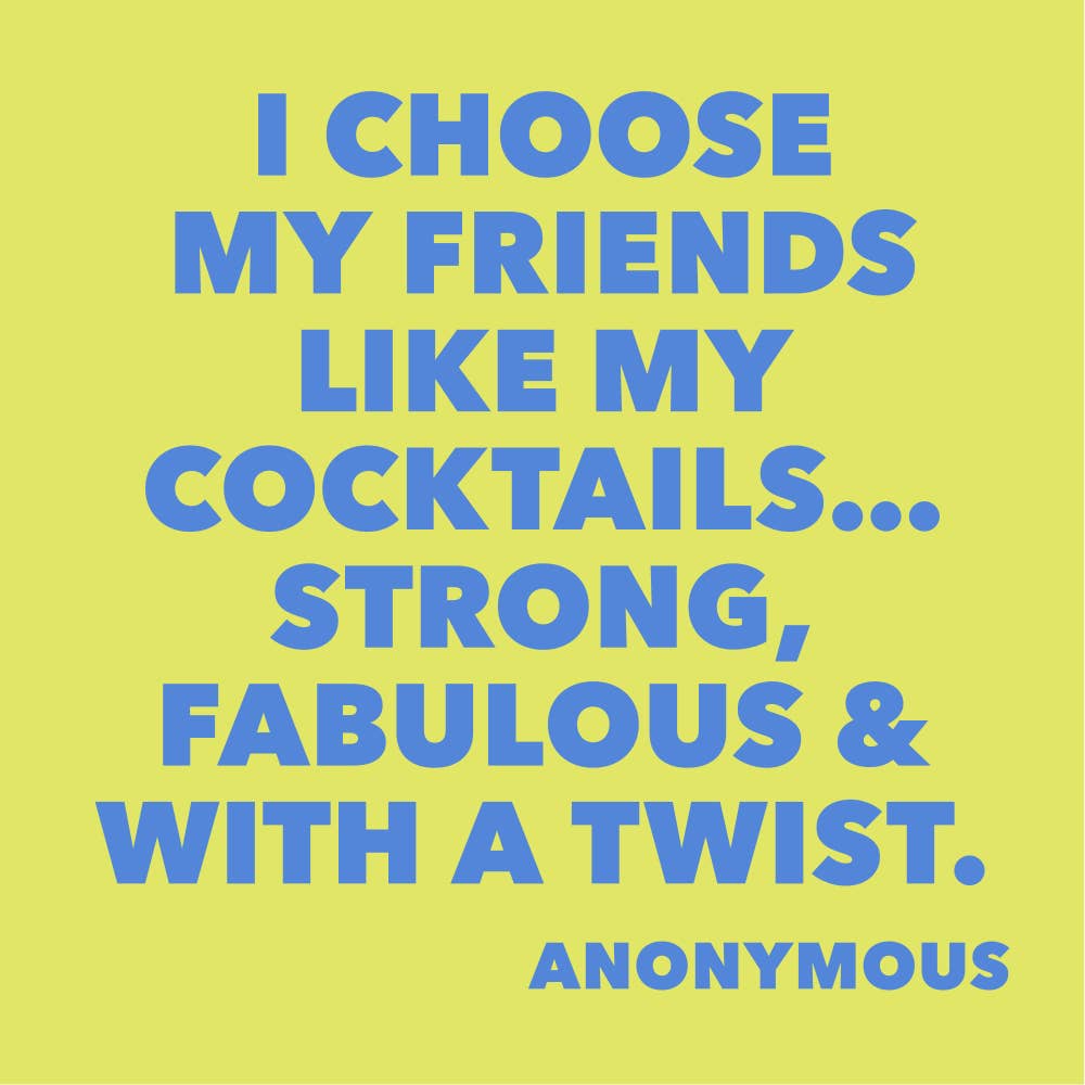 Friends Like Cocktails Cocktail Napkin