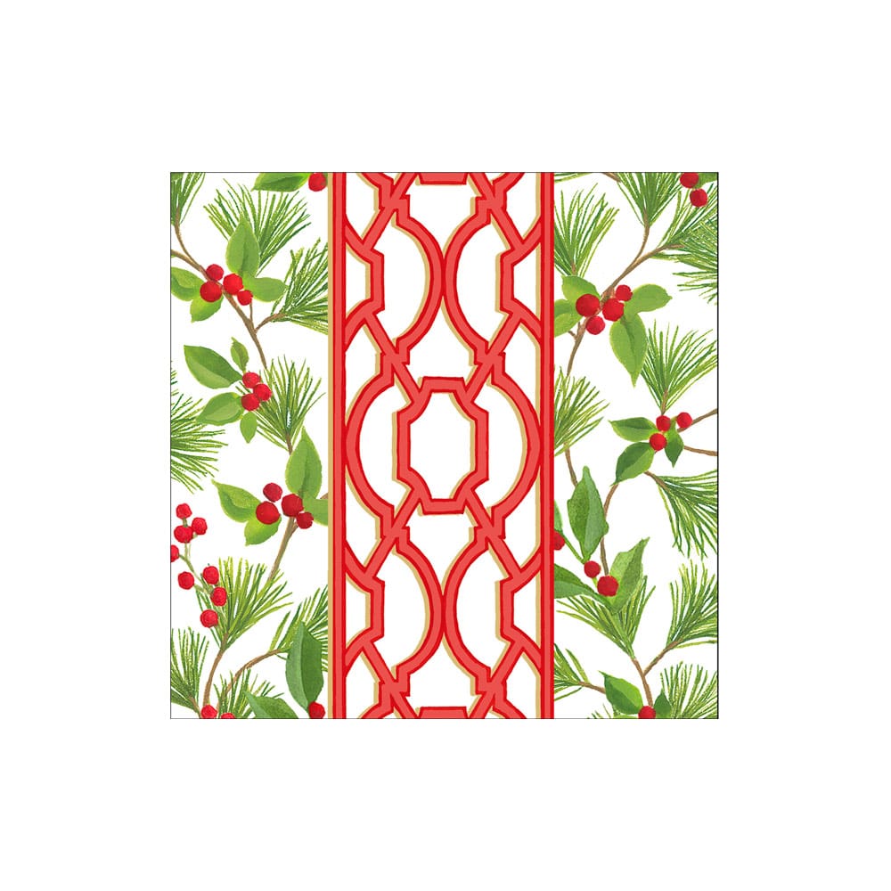 Knots and Greenery Cocktail Napkin