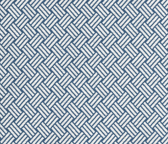 Lattice Outdoor Pillow - Lapis - Image 2