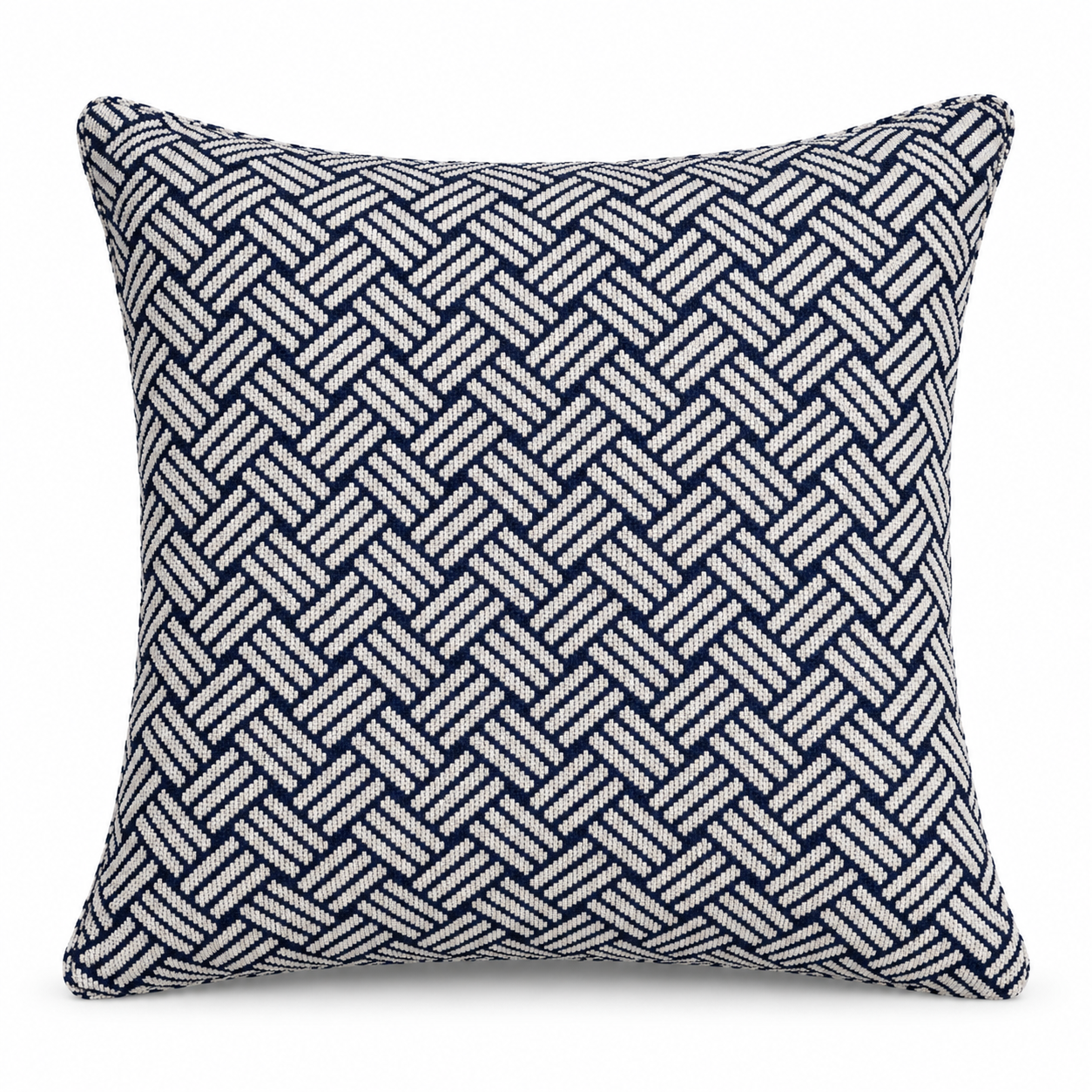 Lattice Outdoor Pillow - Lapis
