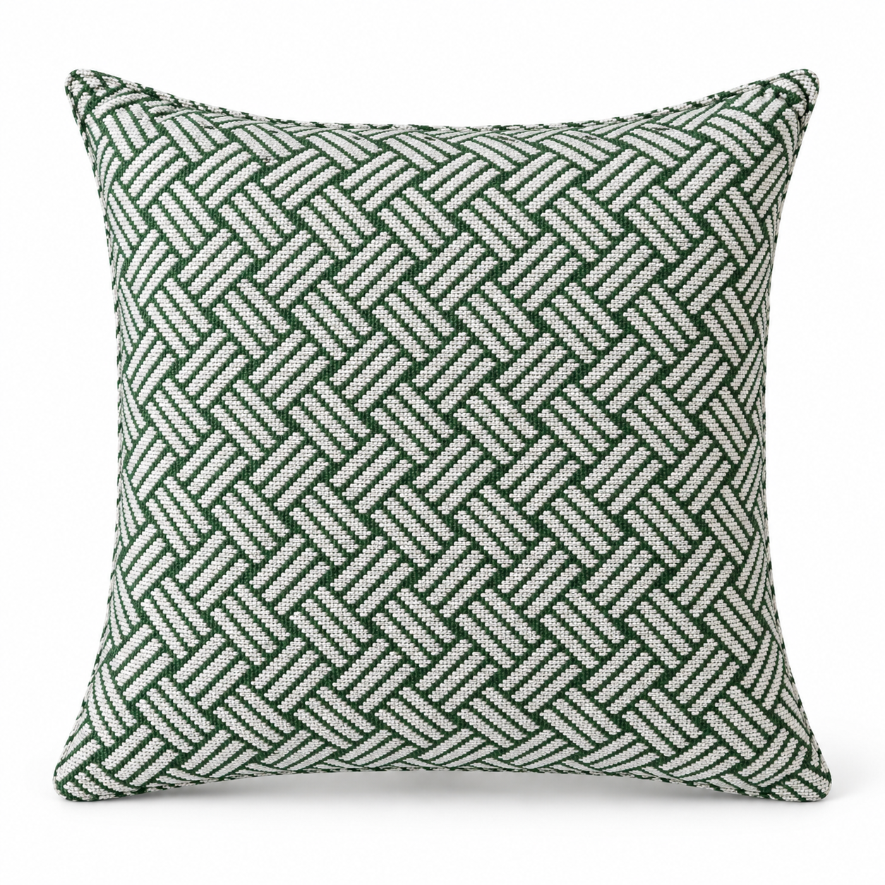 Lattice Outdoor Pillow - Palm Leaf